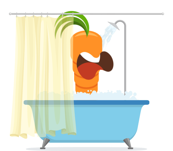 Carrot Showering